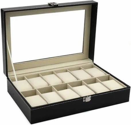 12 SLOT WATCH ORGANIZER BOX