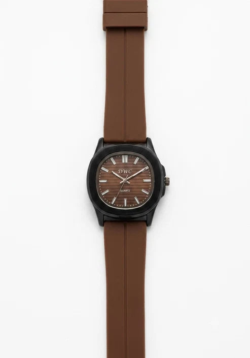 DWC Quartz Men’s Watch with Magnet lock & Silicone Strap